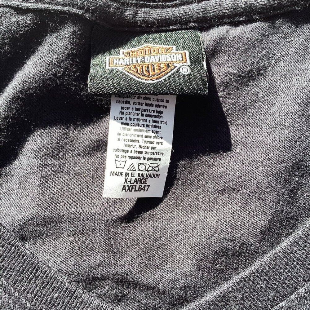 Harley Davidson Thunder Mountain Loveland Colorado Black Shirt Women’s XL - Picture 4 of 5